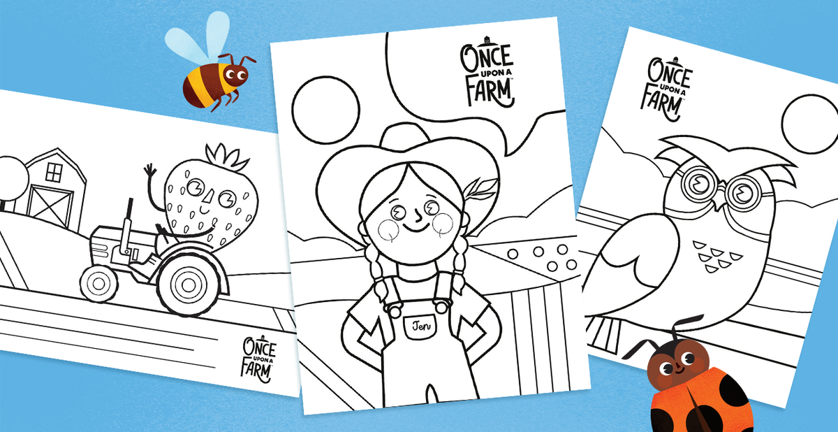 Printable coloring pages from the farm