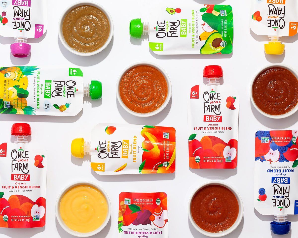 Once Upon a Farm Clean & Safe Baby Food Pouches & Purees