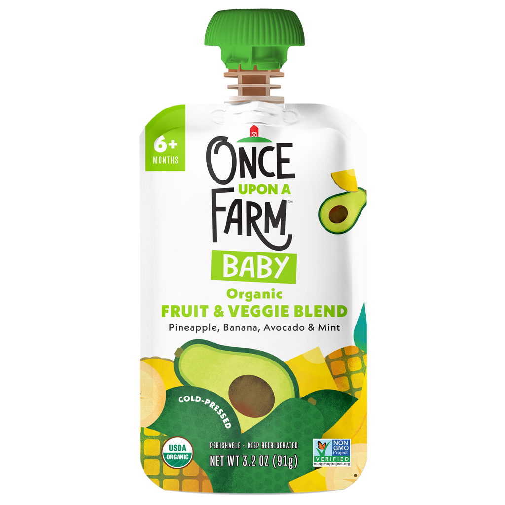 Baby Pineapple Banana Avocado Mint Front of Packaging