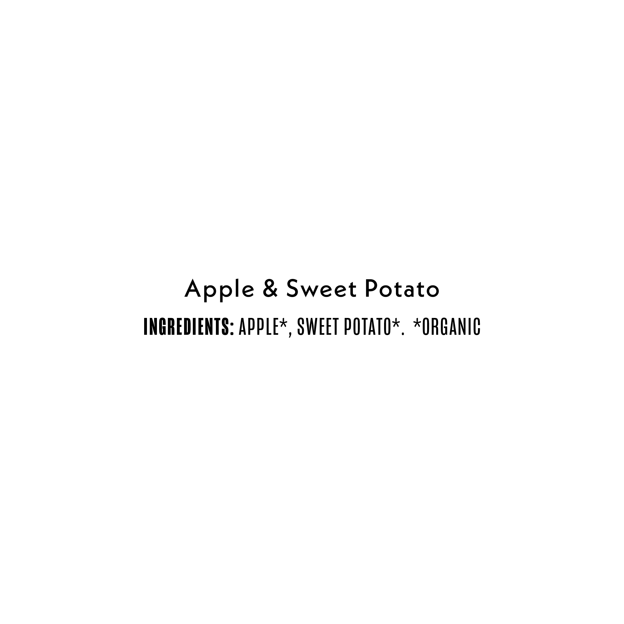 Apple & Sweet Potato