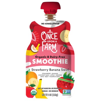 Strawberry Banana Swirl Dairy-Free Smoothie