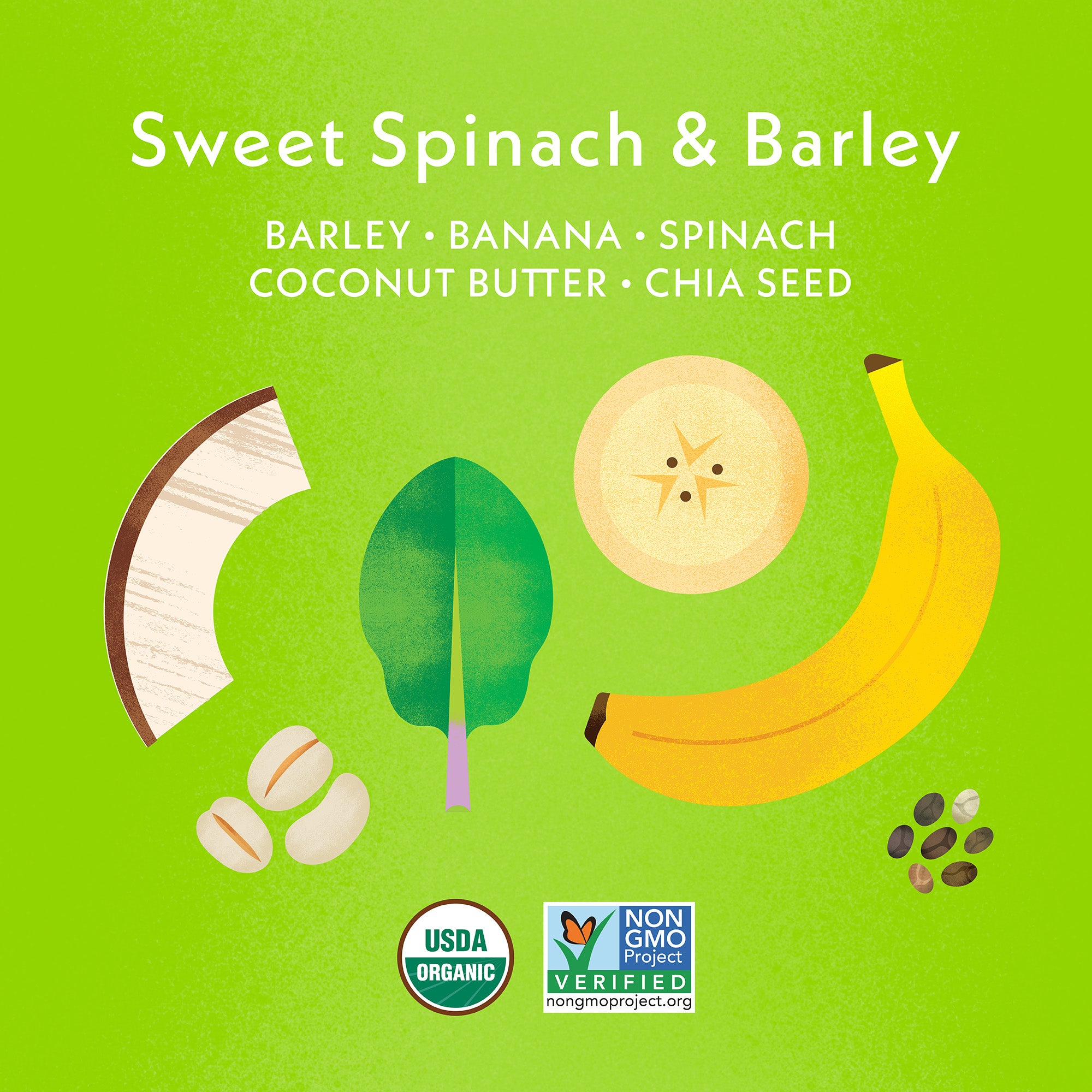 Sweet Spinach & Barley Key Ingredients 
