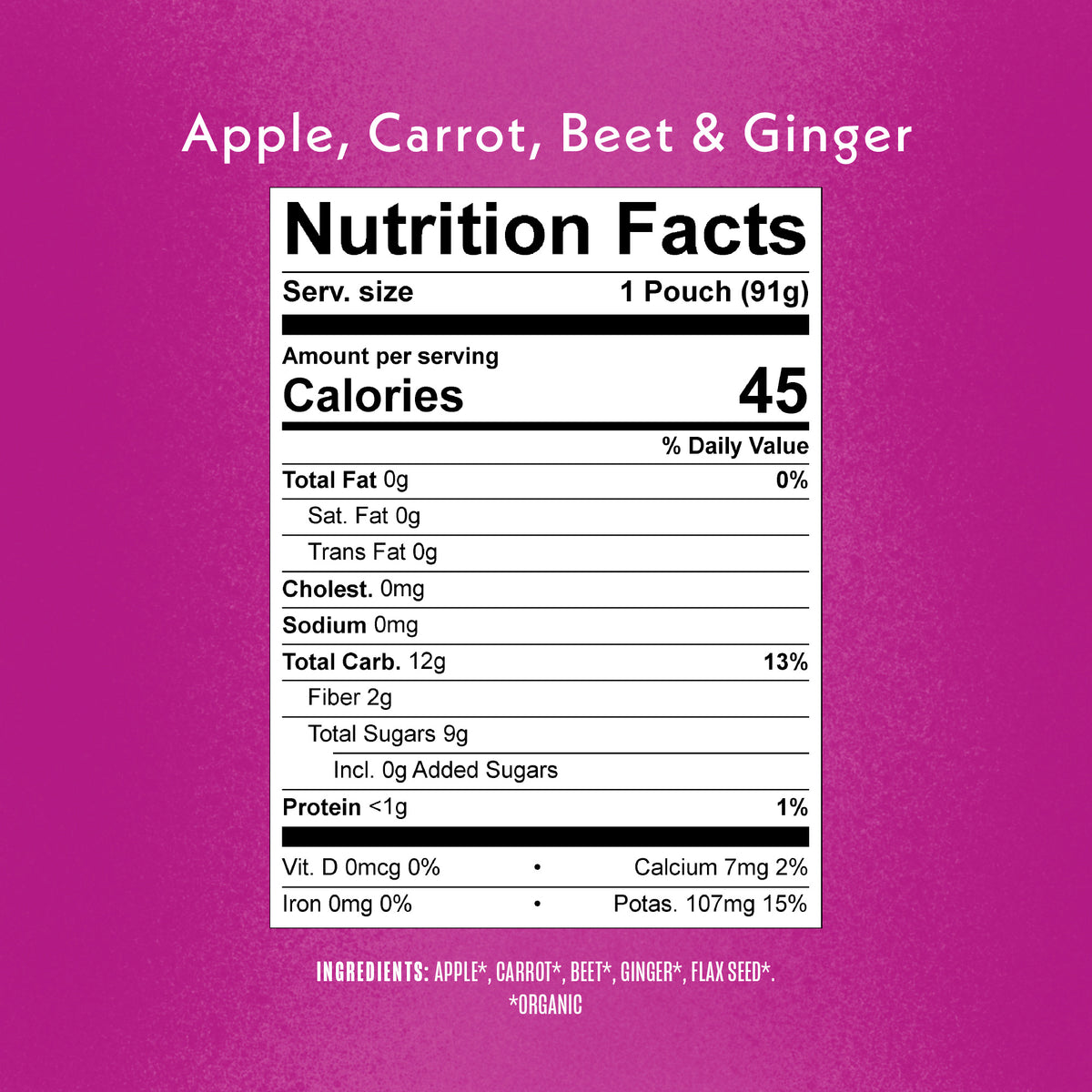 Apple, Carrot, Beet & Ginger