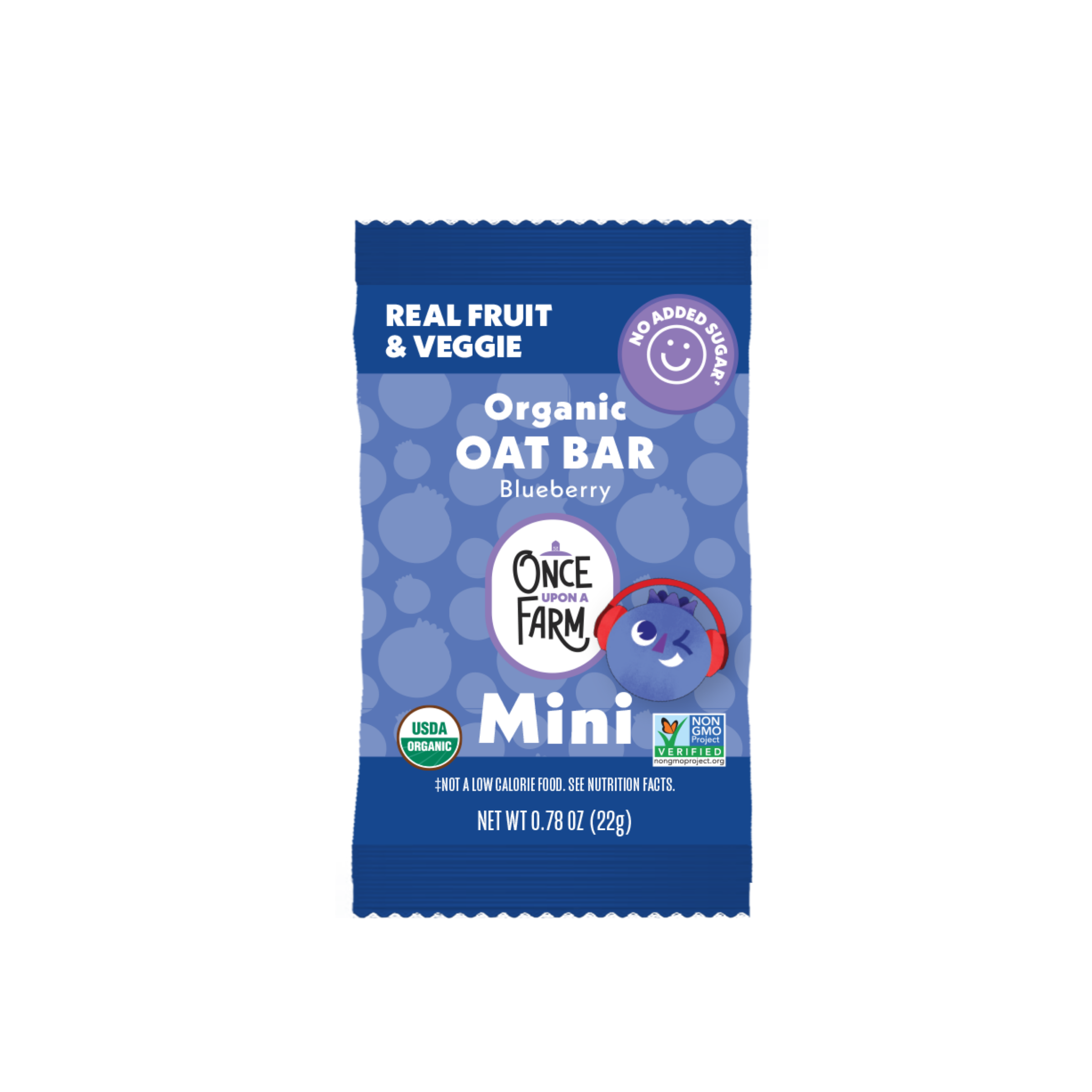 Mini Blueberry Refrigerated Oat Bar front of packaging