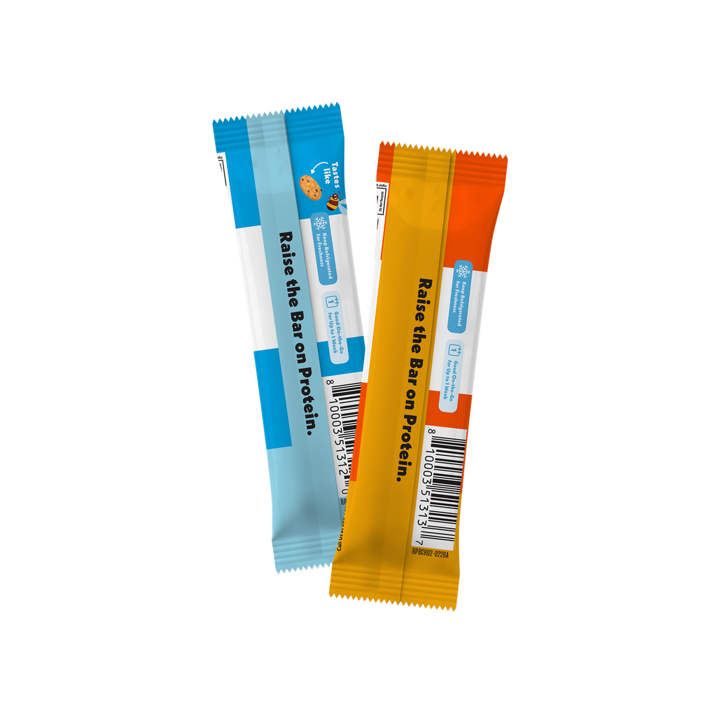 back of packaging on Protein Refrigerated Oat Bar with Honey Variety Pack