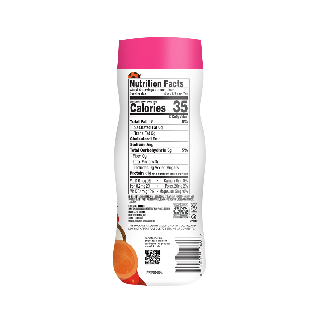 Strawberry, Coconut & Sweet Potato Puffs, 6ct
