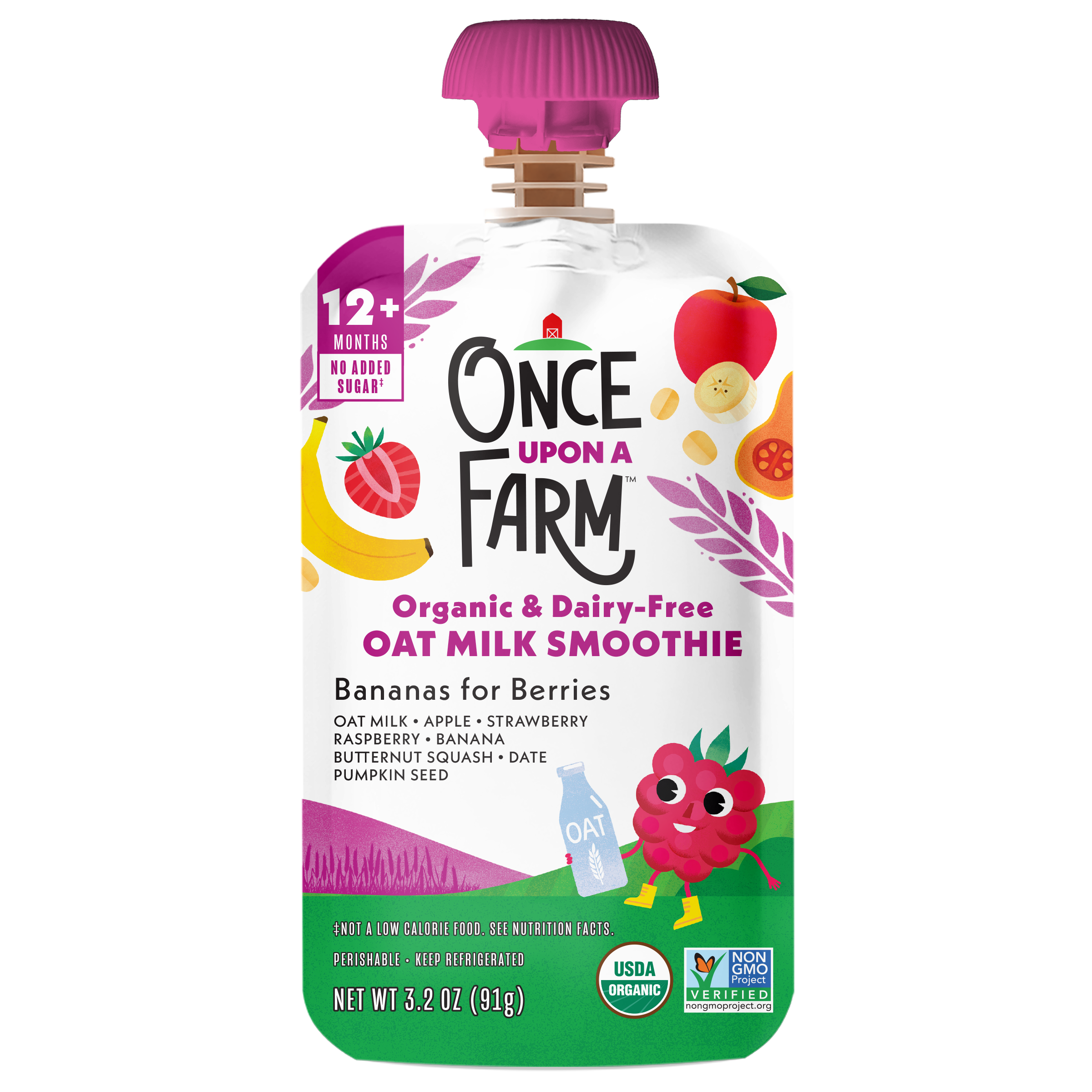 Bananas For Berries Oat Milk Smoothie front of packaging